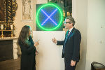 Künstlerin Moschik und Kulturlandesrat Drexler © Foto Fischer Künstlerin Moschik und Kulturlandesrat Drexler © Foto Fischer