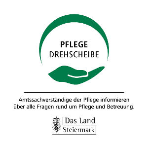 Bei diesem Bild handelt es sich um das Logo der Pflegedrehscheiben des Landes Steiermark.